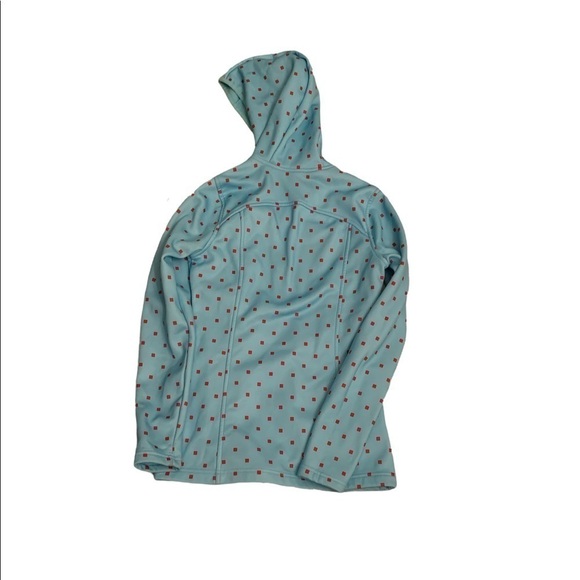 Burton North Star Fleece Jacket Blue Red Square Size XS - Picture 2 of 5